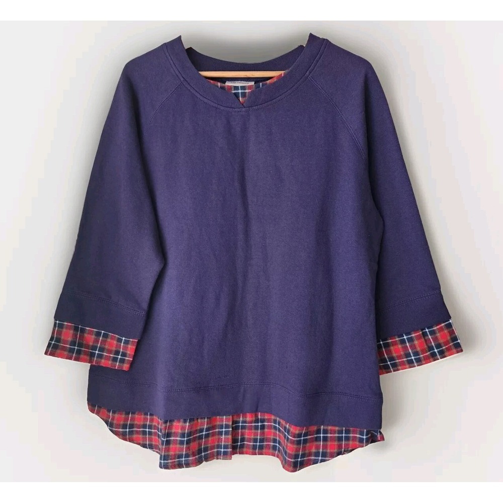 Cw Classics Women's Sweatshirt Size L Sweater Top Dark Blue
